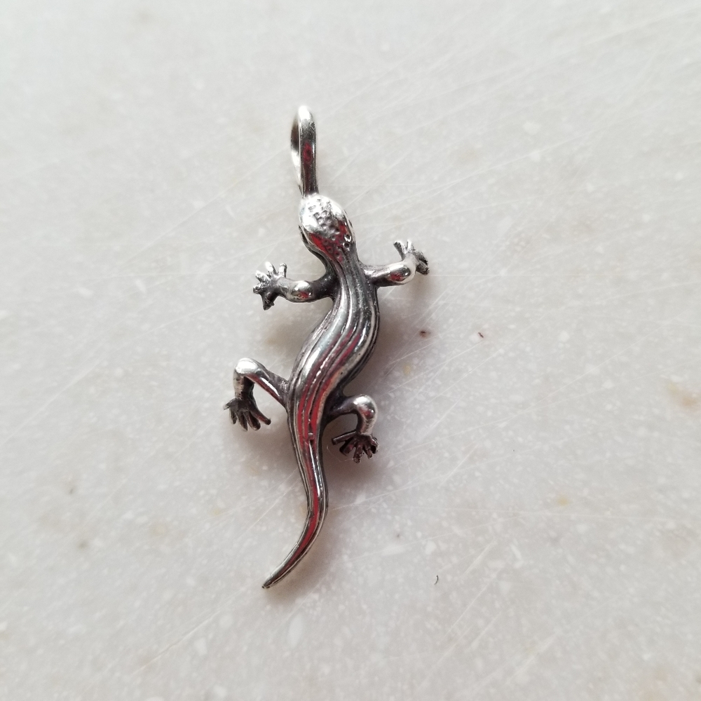 Sterling Salamander Charm/Pendant